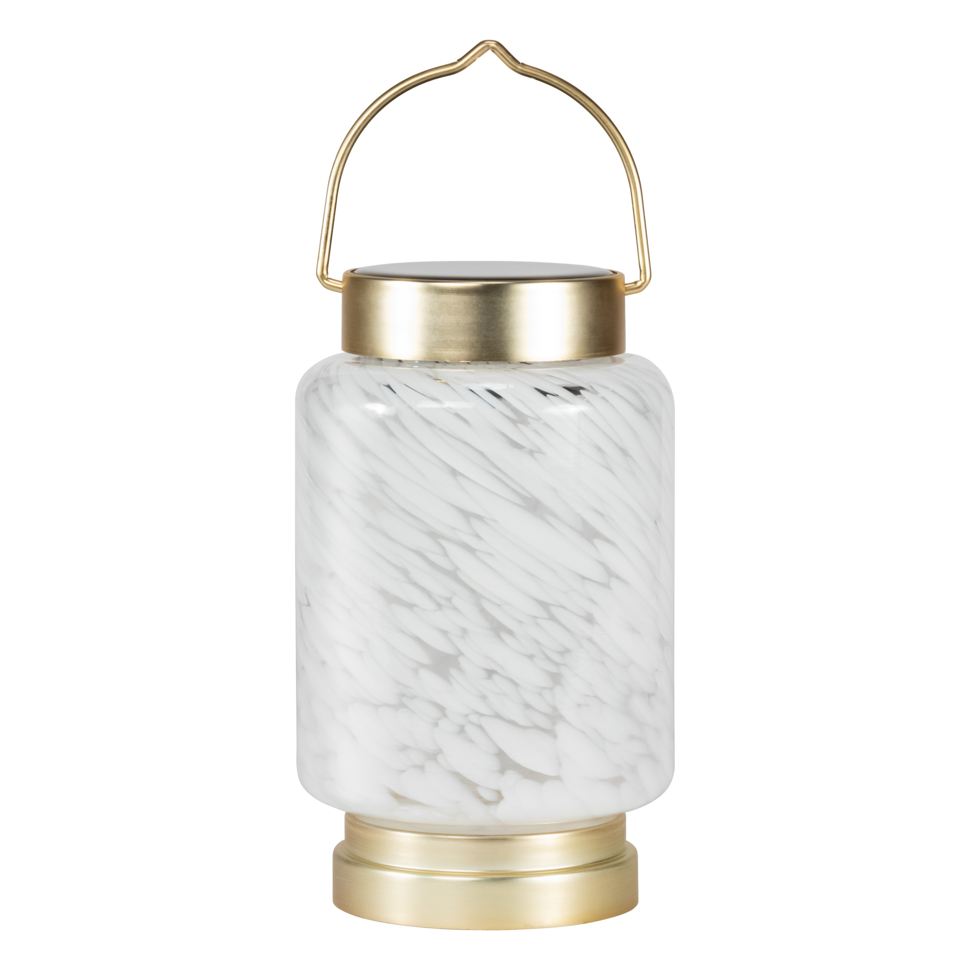 Allsop Home and Garden, Boaters Glass Solar Lantern - White Cylinder, Color White, Included (qty.) 1 Model# 32408